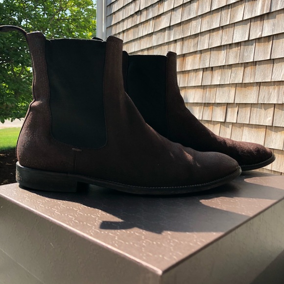 Men’s GUCCI suede Chelsea boots size 11 main image 4